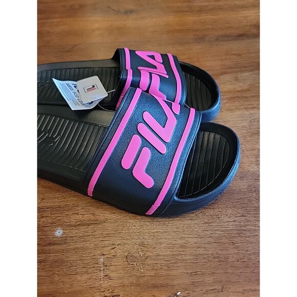 FILA Women's Slide Sandal Black Size Women's 10 New - Picture 4 of 6